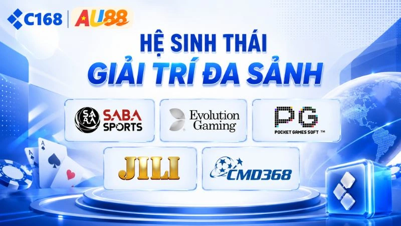 vn 12 Tổng hợp các logo đối tác cung cấp sảnh cược uy tín tại C168 như Saba Sports, Evolution Gaming, PG Soft và CMD368.